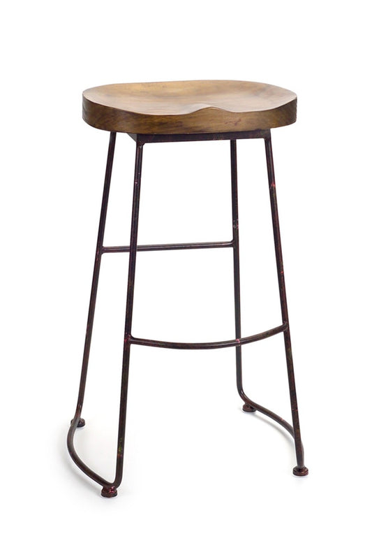 Standing just over 2ft tall, this piece would fit in great with your modern, rustic, or industrial decor. The wooden stool seat paired with the classic black legs is the perfect combination to create a stunning display. 