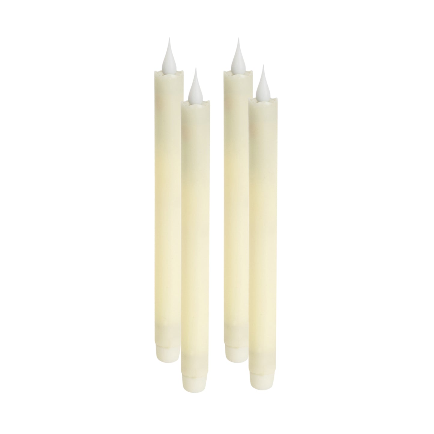 LED Wax Taper Candle with Moving Flame (Set of 4)