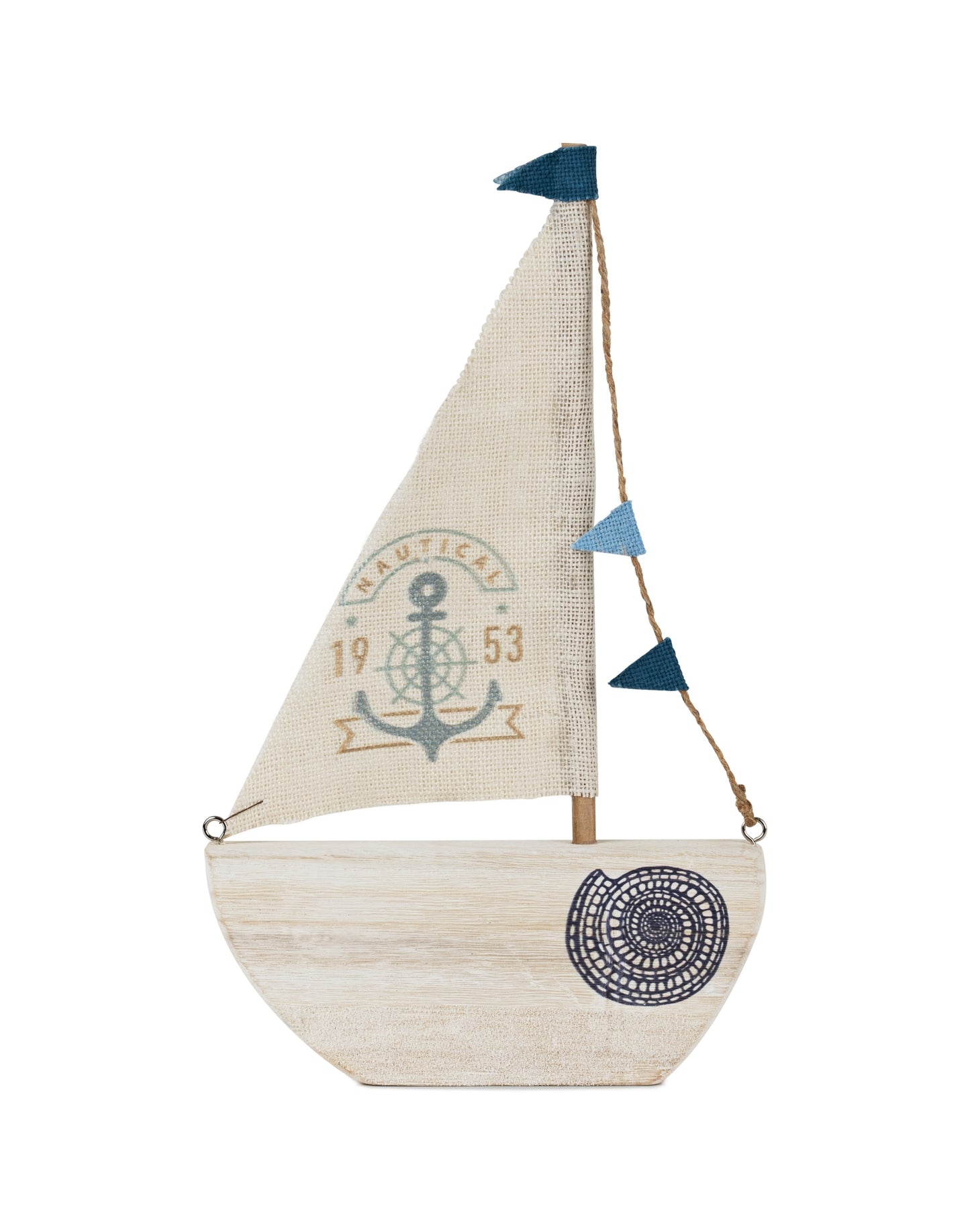 Wood Sailboat Wall DÃ©cor 16.5"H