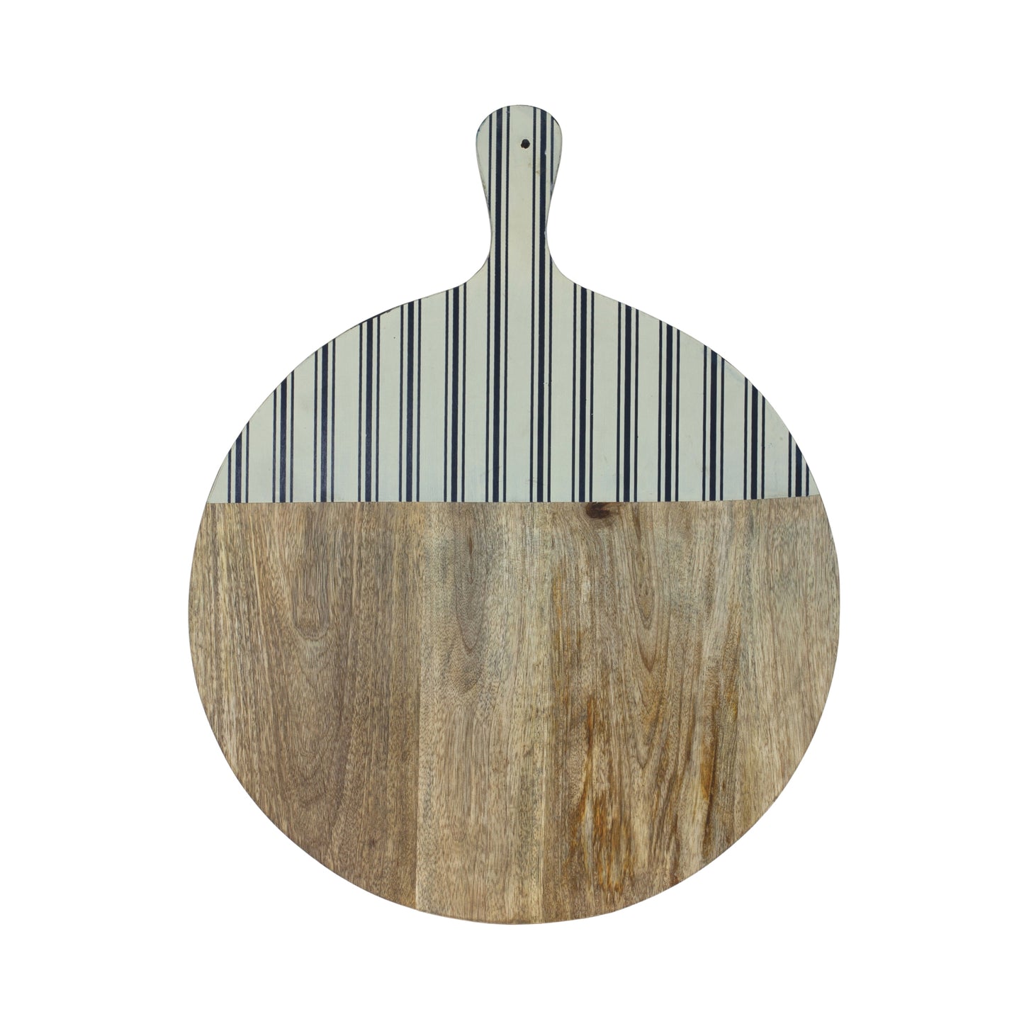 Natural Mango Wood Cutting Board with Stripe Accent 22.75"H