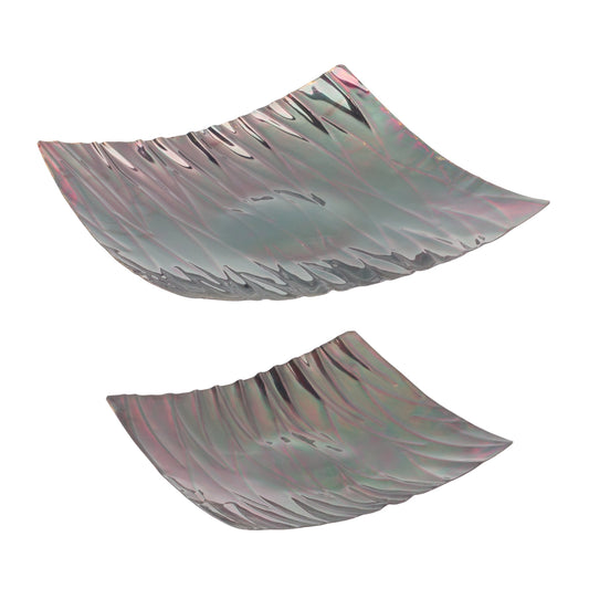 Wavy Metal Tray (Set of 2)