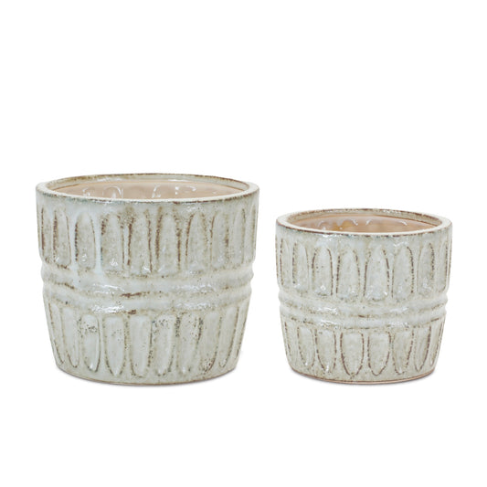 Distressed Clay Planter (Set of 2)