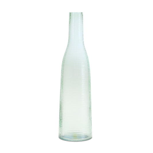 Green Glass Bottle Vase (Set of 4)