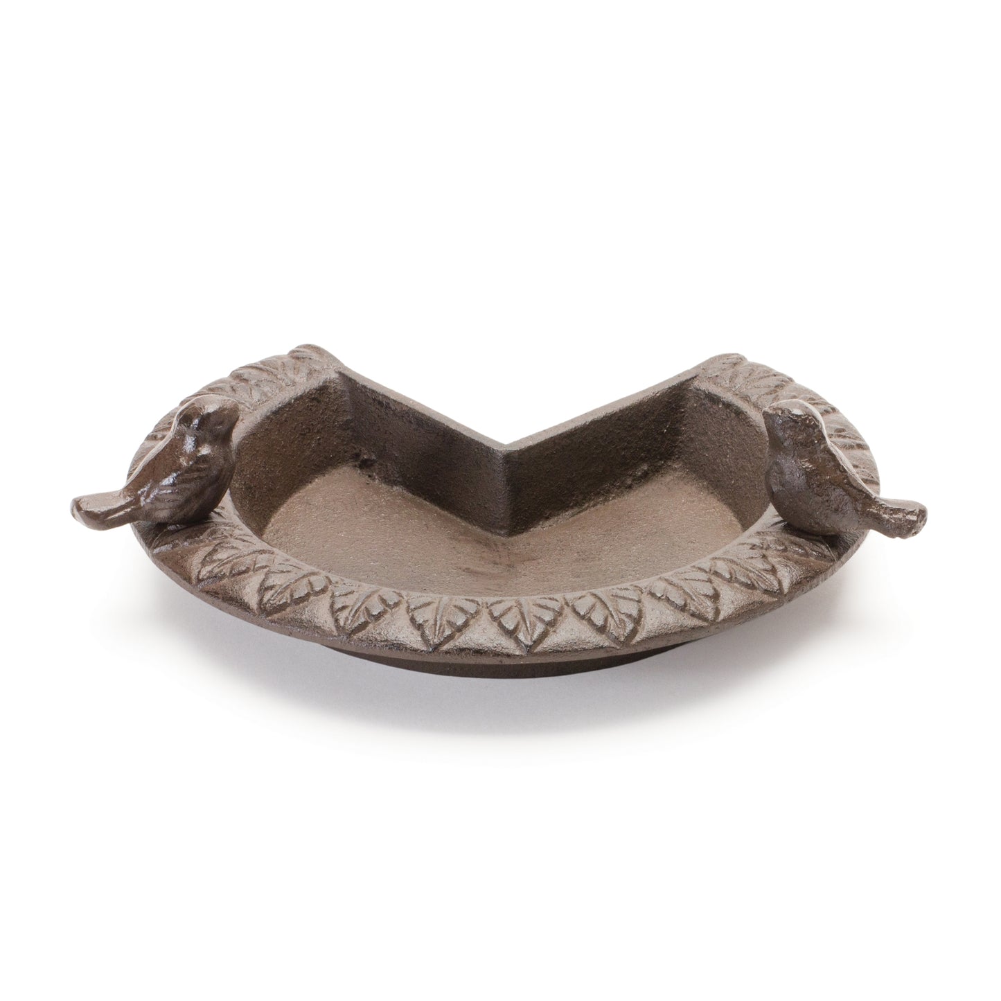 Corner Bird Feeder 8"D x 2.5"H Cast Iron