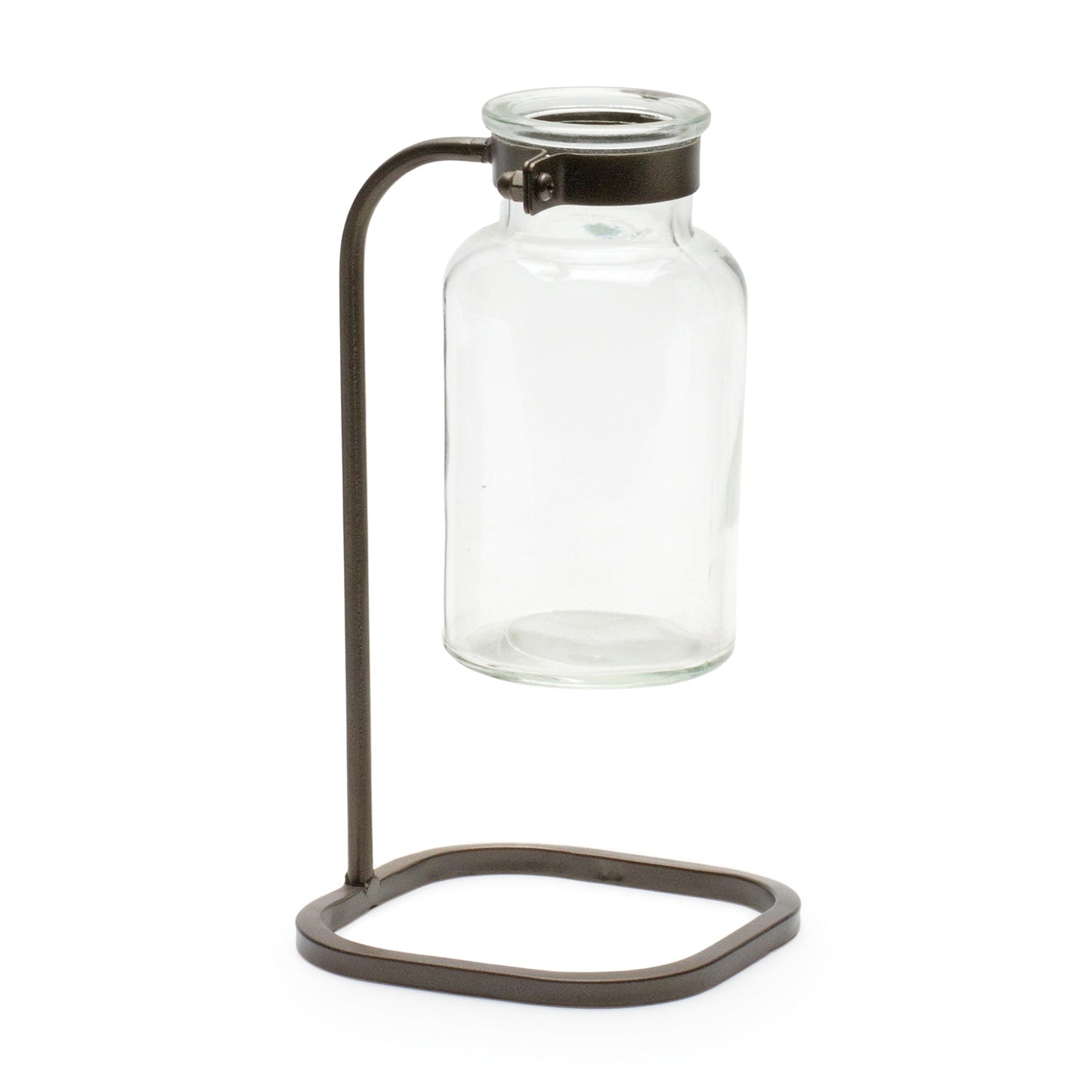 Bottle Vase in Iron Stand (Set of 4)