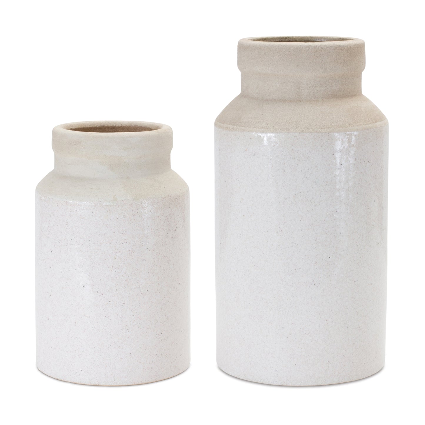 Two Tone Stoneware Vase (Set of 2)