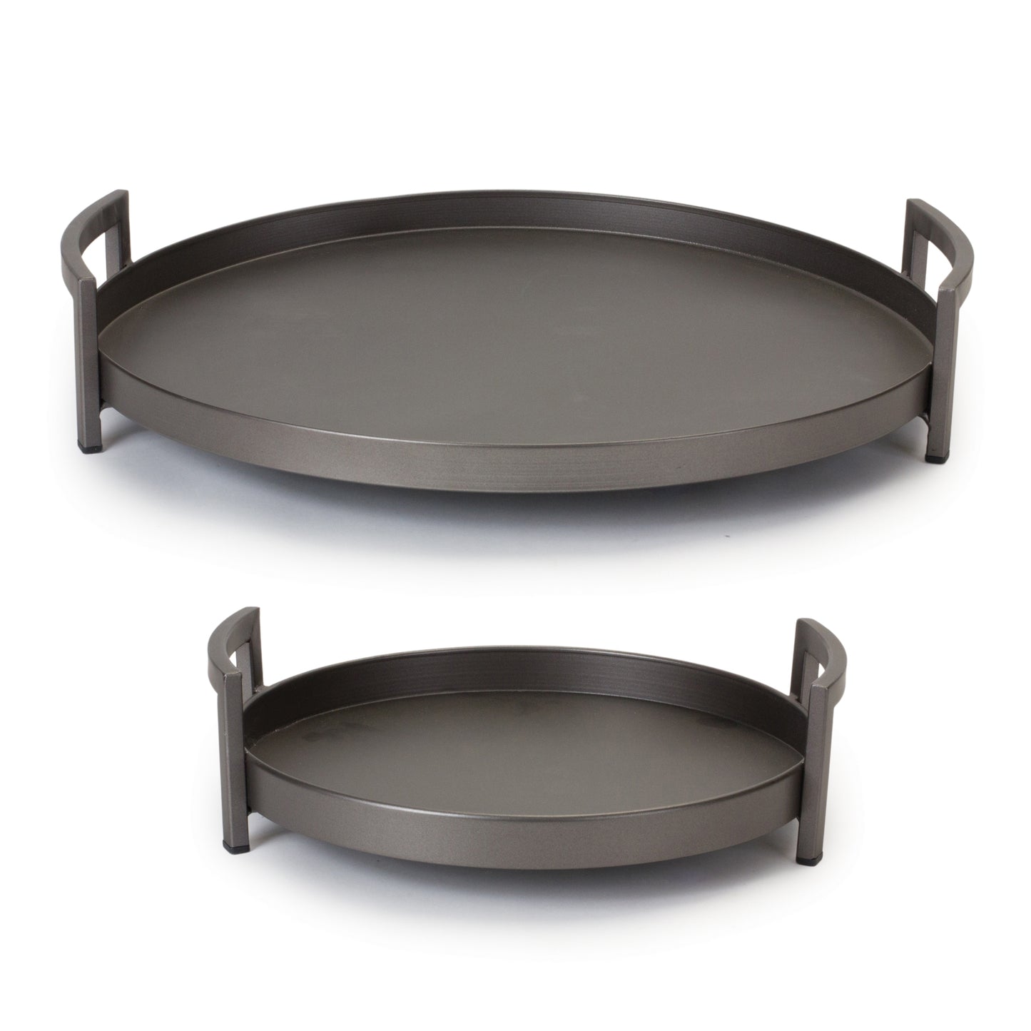 Round Metal Tray (Set of 2)