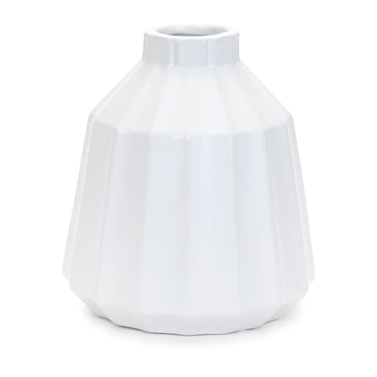 Ribbed Ceramic Vase (Set of 2)