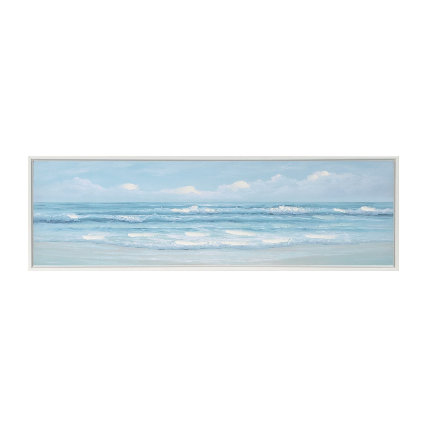 Framed Ocean Landscape Wall Art 31.5"L