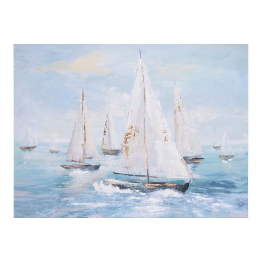 Sailboat Canvas Wall Art 32"L