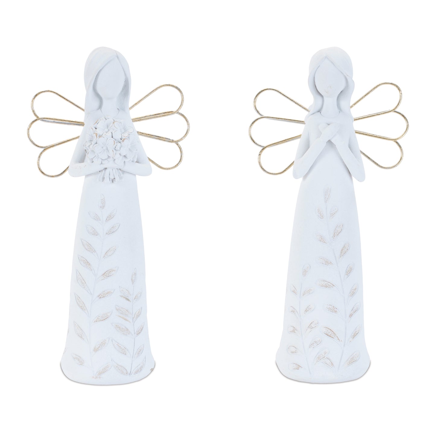 Etched Angel Figurine (Set of 2)