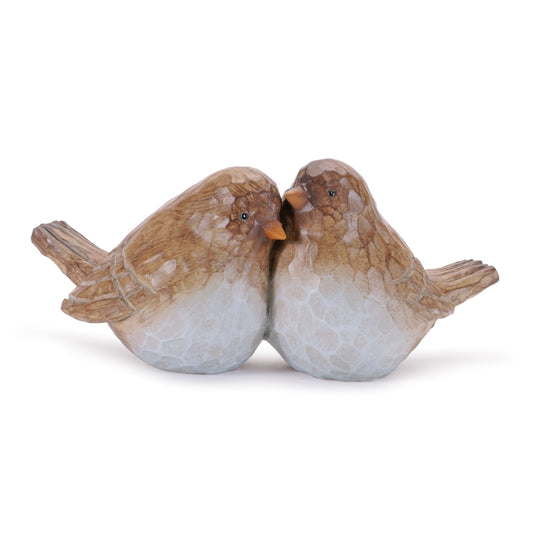 Etched Bird Couple Figurine (Set of 4)